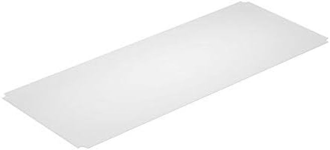 Thirteen Chefs Industrial Shelf Liners 60 x 24 Inch, 5 Pack Set for Wired Shelving Racks, Clear Polypropylene