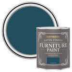 Rust-Oleum Blue Furniture Paint in Satin Finish - Commodore Blue 750ml