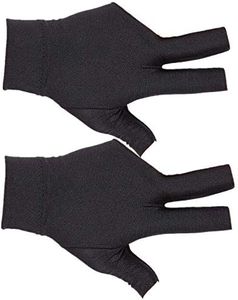 NA 2 Pcs Billiard Gloves 3 Fingers Professional Show Snooker Billiard Pool Gloves for Man Woman