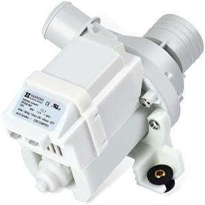 WH23X10040 DP040-064 Drain Pump (OEM) Replacement for GE GUD27ESSM1WW GTUN275EM GTUP240EM GTUP270GM Washer Drain Pump, Fit for Kenmore 26615322 Parts Drain Pumps Replace 228C2389P001 PS3501453