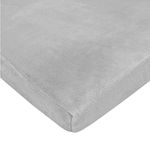 American Baby Company Heavenly Soft Chenille Fitted Pack N Play Playard Sheet, Gray, 27 x 39