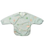 J.Børn Baby Feeding Bibs with Sleeves, Hand-Painted Designed, Waterproof Baby Weaning Bib, Coverall Bibs for Toddlers, Apron Bibs for Babies, Long Sleeve Baby Bib, 6 Months+ (Dinosaurs)