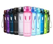 Super Sparrow Sports Water Bottle - 500ml - Non-Toxic BPA Free & Eco-Friendly Tritan Co-Polyester Plastic - For Running, Gym, Yoga, Outdoors and Camping