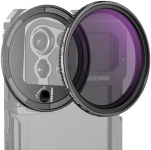 NEEWER 67mm Magnetic Variable ND2-32 Filter (1-5 Stop) Set for Phone Lens, with M Mount Adapter Ring for NEEWER Phone Cage with M Lens Mount Backplane Compatible with Samsung Galaxy S23 S22 Ultra