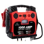 Tyrell Chenergy Car Battery Jump Starter with Air Compressor Portable Tire Inflator,260PSI 850Amp Battery Booster Jumper Box(Up to 5L Gas or 5L Diesel) Power Station 12V DC Outlet USB Port,LED Light