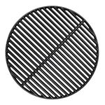 BBQration 18 3/16" Big Green Egg Grate Large CIF999A Matte Cast Iron Cooking Grid Grates Replacement Parts for Big Green Egg Large, Kamado Charcoal, Vision Grill VGKSS-CC2, B-11N1A1-Y2A