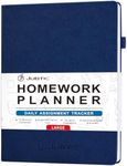 JUBTIC Homework Planner, Student Planner for 2024 2025 Academic Year, School Planner for Elementary, Middle/High School, College Students, Undated Assignment Notebook, Academic Planner 8.5" X 11" - Navy Blue