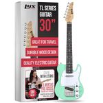 LyxPro 30” Electric Guitar TL Series, Full-Size Paulownia Wood Body, 3-Ply Pickguard, C-Shape Neck, Ashtray Bridge, Quality Gear Tuners, 3-Way Switch & Volume/Tone Controls, 2 Picks Included, Green