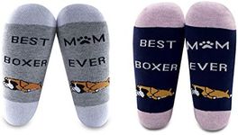 MBMSO 2 Pairs Boxer Mom Socks Best 