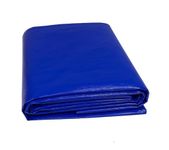 VETAS Waterproof Tarpaulin Sheet, Blue, 120 GSM, Heavy Duty, UV Resistant, Tear-Proof, Reusable with Eyelets for Roof, Camping & Vehicle Use (12 X 9 Ft)