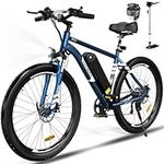 HITWAY Electric Bike for Adults, 26" × 2.125/3.0/4.0 Fat Tire E Bike 12Ah/15Ah Removable Electric Bike, 500W/750W Mountain Bike Snow Beach Bicycle with 7 Gears