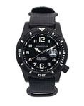 Men’s Sports Watch | M50 Nylon Dive Watch by Momentum | Stainless Steel Watches for Men | Sapphire Crystal Analog Watch with Japanese Movement | Water Resistant (500M/1650FT) Classic Watch - Black / 1M-DV54B7B