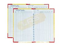 LRS Daily Attendance Register - Hard Bound - 70 GSM Ledger Paper (60 Pages - Pack of 2)