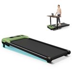 Walking Pad with Incline, Under Desk Treadmill for Home Office, 2.5HP Portable Treadmills with Panel & Remote Control, 4 in 1 Walking Running Machine Manual Incline, Compact Treadmill 265LB Capacity