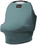 Milk Snob Original 5-in-1 Luxe Nursing Cover in Jade - Added Privacy Breastfeeding Cover, Car Seat Cover for Carrier, Stroller, High Chair, Shopping Cart, Lounger Canopy, Newborn Essentials