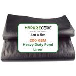 MYPURECORE Pond Liner – Various Sizes – Heavy Duty HDPE Material - UV & Tear Resistant, Flexible for Koi & Fish Pools, Water Gardens - Ideal for Small to Large Ponds, Wildlife (4m x 5m)