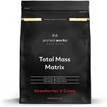 Protein Works - Total Mass Matrix Mass Gainer | High Calorie Protein Powder | Mass Building Protein Shake | Weight Gainer Protein Powder | 16 Servings | Strawberries 'n' Cream | 2kg