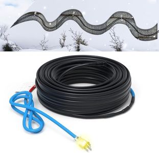 TOPDURE TDSF1 24ft Roof Deicing Cable, Self-Regulating Technology, ETL Certified, Efficient for Metal and Plastic Pipe Freeze Protection, 120V