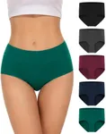 Benirap Womens Underwear Soft Cotton Hipster Panties Breathable Briefs 5 or 6 Pack