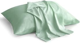 BEDELITE King Size Pillow Cases Set of 2, Rayon Derived from Bamboo, Cooling Pillow Cases for Hot Sleepers & Night Sweats, Breathable and Silky Soft Envelope Pillowcases(Mint Green, 20"x40")