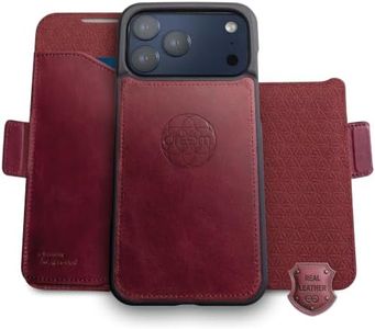 Dreem Magnetic Detachable Wallet Case for iPhone 18 Pro & 17 Pro Burgundy