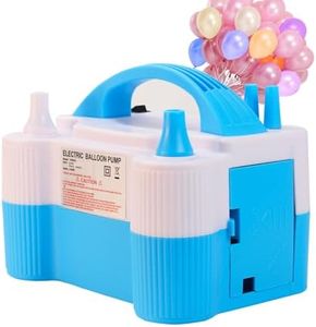 DONGMEIWANG Balloon Pump Electric,Portable Dual Nozzle Electric Balloon Pump (220V 600W),Air Balloon Pump Electric for Party Decoration, Faster and Save Time
