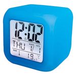 InGenious Colour Changing Digital Alarm Clock RGB LED Light Up with Temperature Gauge