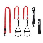 Everlast FIT Body Weight Suspension Trainer - Full-Body Home Workout Equipment with Adjustable Anchor, Resistance Bands & Easy Setup - Portable Gym Accessories for Fitness, Pilates & Strength Training