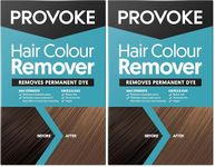 PROVOKE Hair color remover, Max Strength removes permanent hair color, to remove multicolor hair dye; ammonia free and bleach free formulation, white, 1 piece (Pack of 2)