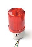 Litost Led Revolving Warning Light Corded Electric With Sound Alarm Buzzer (Red)(Polycarbonate),12Volts