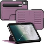 ZUGU Case for 2021 iPad Mini (6th Gen) Ultra Slim Protective Cover - Wireless Apple Pencil Charging - Convenient 7-Angle Magnetic Stand & Auto Sleep/Wake [ Berry Purple ]