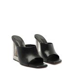 SCHUTZ Women's Filipa Mule Glam Sandal, Crystal Black, 3.5 UK