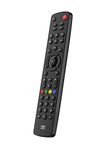 One For All Contour 4 universal remote control TV - control of 4 devices - TV/ Smart TV set top box DVD Blu-ray and audio devices - guaranteed to work with all manufacturer brands - URC1240, Black