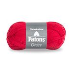 Patons Grace Yarn, 1.75 oz, Cardinal, 1 Ball