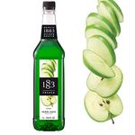 Maison Routin 1883 Green Apple Syrup, Pet Bottle 1000 Milliliter