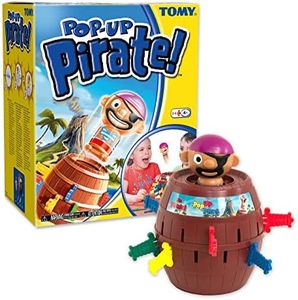 TOMY T7028 Pop Up Pirate Action Game, 10.8 Inches Brown