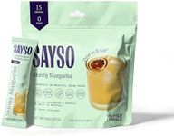 SAYSO Skinny Margarita Cocktail Sticks | Craft Cocktail or Mocktail in 1 Min, Just Add Water + Spirits (0g Sugar, 15 Calories, Vegan, Gluten-Free, Kosher, Non-GMO), 8 Single-Serve Mixers