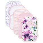 Burt's Bees Baby Unisex Baby Bibs, Lap Shoulder Drool Cloths, Watercolor Daylily, 5-Pack