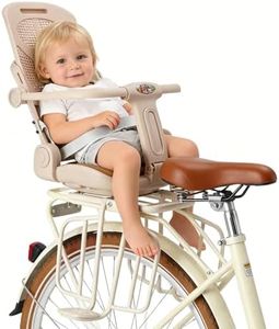 Kid's Bike seat Rear Child Carrier Bike Chair for Bicycle Kids seat for Children,Kids Rear Mount Bike seat, Rear Frame Mounted child Bike Seats ,Toddler Bike Seat for Children 2~5Years khaki