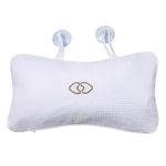 YUET Anti-Slip Non-Slip Inflatable Bathtub Pillow Home Spa Bath Cushion Head Neck Back Shoulders Rest Relax Suction Cup Bathroom Support for Hot Tub Luxurious Headrest