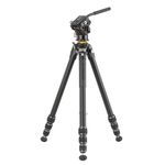 Vanguard VEO 5 264AV-14 Aluminum Tripod with Counterbalancing Video Head for Cameras, Optics & Smartphones