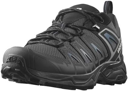 SALOMON Men's X Ultra Pioneer Aero Climbing Shoe, Black Ebony Blue Ashes, 10 US