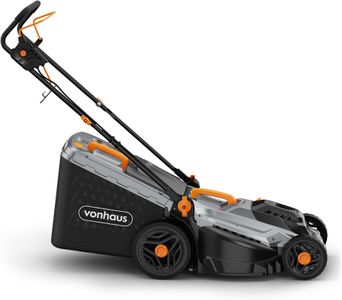 VonHaus 1600W Electric Lawnmower – 42L Bag, 380mm Width, 10m Cord