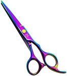 Professional Hair Cutting Shears,6 Inch Barber hair Cutting Scissors Sharp Blades Hairdresser Haircut For Women/Men/kids 420c Stainless Steel Rainbow Color