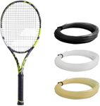 Babolat Pure Aero 98 Tennis Racquet (4 3/8" Grip) Strung with 16g Black Babolat Syn Gut at Mid-Range Tension