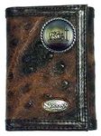 Custom Praying Cowboy Church Ostrich Print trifold wallet