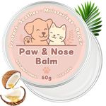 Aarovibe Dog Paw Balm-60g,Lick Safe Paw & Nose Balm for Dogs & Cats,Moisturizing Healing for Dry Cracked Paws & Noses,Soothes Sensitive Noses,Natural Ingredients, Protector from Snow,Salt,Sand & Ice