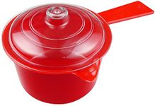 Good2Heat Microwave Saucepan and Lid 600ml Red - BPA Free & Dishwasher Safe Microwave pan 14 x 12 x 21cm