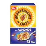 Honey Bunches of Oats Post With Almonds Heart Healthy, Low Fat, Made With Whole Grain Sweetened Cereal With Oats & Honey 12 Ounce, 340G