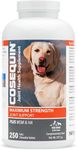 Nutramax - COSEQUIN Joint Health Supplement for dogs, Maximum Strength - Joint Support - With Glucosamine and Chondroitin, MSM, and Hyaluronic Acid - for Dogs, 250 Chewable Tablets